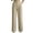 Khaki, variant on Ninixx Womens High Waist Pinstripe Dress Pants Straight Leg Pleated Front Trousers with Pockets for Work