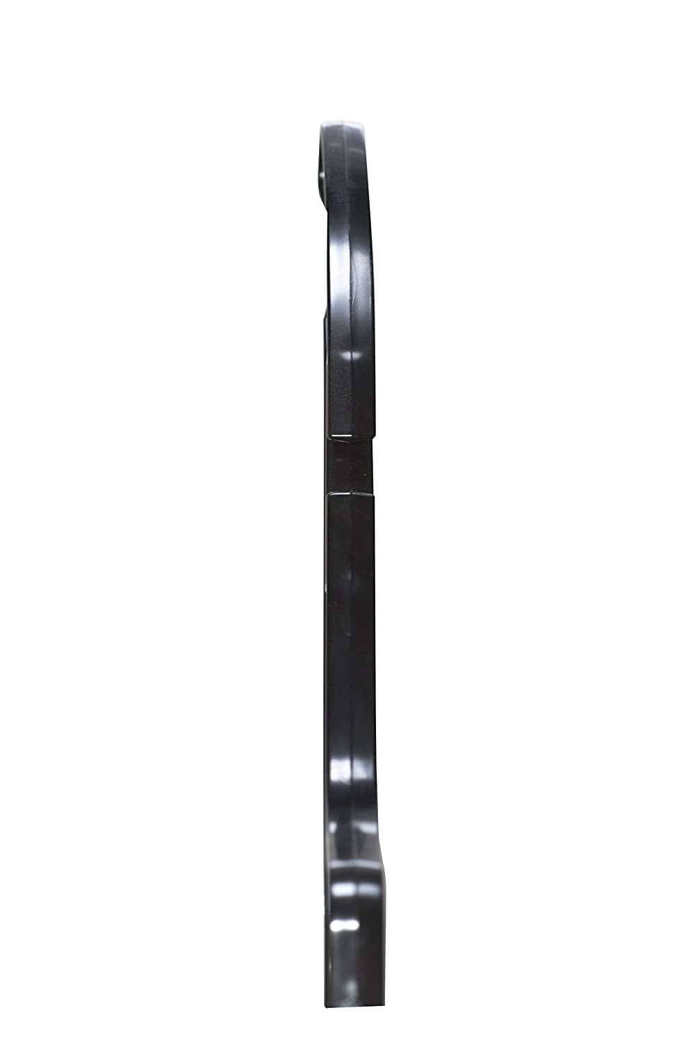 NAHANCO #2500 17" Black Heavy Weight Plastic Shirt Hangers (Pack of 100)