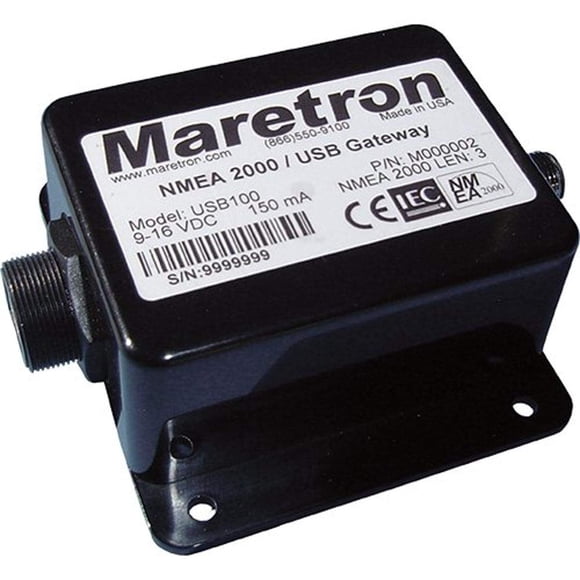 Dispositivo de alimentación del sistema Maretron USB100-01 NMEA 2000 USB Gateway