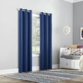 thumbnail image 6 of Sun Zero Riley Kids Bedroom Blackout Grommet Curtain Panel, 40" x 84" in Classic Blue, 6 of 7