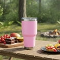 thumbnail image 7 of Muka 30 Oz. Stainless Steel Tumbler, Durable Powder Coated Insulated Travel Cup-Red, 7 of 7