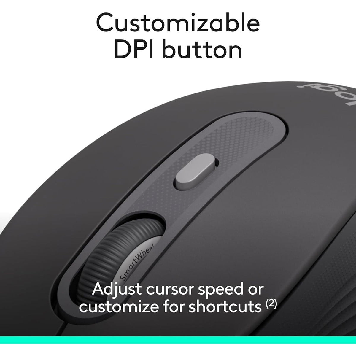 Logitech Signature M520 USB-C Wired Mouse, Large, Graphite