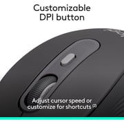 Logitech Signature M520 USB-C Wired Mouse, Large, Graphite
