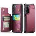 thumbnail image 2 of CaseMe Leather for Samsung Galaxy S23 FE Case with Card Holder, Wallet Case for Women Men with RFID Blocking, Durable Leather Kickstand Magnetic Clasp Shockproof Phone Case for Samsung Galaxy S23 FE, 2 of 13