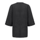 thumbnail image 5 of ICHUANYI Clearance Women's Fashion Solid Color Tops Long Sleeved Loose Cotton And Linen Loose Shirt Blouse V-Neck Casual Tops(Black, XXL) ICHUANYI WER2023081009187, 5 of 6