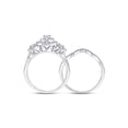 thumbnail image 4 of 14kt White Gold Oval Diamond Bridal Wedding Ring Band Set 1 Cttw, 4 of 4