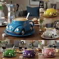 thumbnail image 7 of Beetle Shaped Coffee Mug,Unique Car Shaped Coffee Tea Mug,Handmade Ceramic Beetle Car Shaped Coffee Cup,Reusable Car Shaped Coffee Mug for Car Fans,Novelty Tea Cup Home Office Decor, 7 of 7