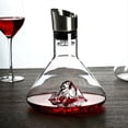 thumbnail image 2 of Decantador de Vino, Decantador de Vino Transparente con Aireador, Jarra de Vino Tinto con Dispensador Incorporado,, 2 of 6