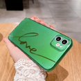 thumbnail image 5 of Compatible with iPhone 11 Case Cute, Glitter Bling Plating Letter Love Pattern Phone Case for iPhone 11 6.1'' Camera Protective Back Cover for Women Girl-Green, 5 of 11