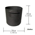 thumbnail image 3 of Zmeidao 2 Gallon Plant Grow Bags, 3Pcs Planter Pot with Reinforced Handles, Planting Bags for Healthy Root Growth, Vegetables, and Flowers, 3 of 5