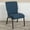 Blue Fabric/Silver Vein Frame, variant on BizChair 20.5 in. Black Molded Foam Church Chair