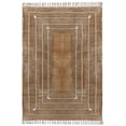 thumbnail image 1 of Casavani Handmade Pure Cotton Carpet Flat Weave Kilim Brown Area Rug 3x10 feet, 1 of 5