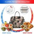 thumbnail image 4 of OBREWU Pioneer Flower Womens Lunch Box for Work,Insulated Large Pioneer Flower Lunch Bag for Women,Loncheras Para Mujer,Leakproof Adult Lunch Bag for Work,Beach,Travel,Picnic,Camping, 4 of 7