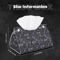 thumbnail image 6 of Lsque Nautical Printed Long Tissue Box Cover Holder, Facial Paper Organizer Dispenser,Triangle with Bottom Belt, PVC Leather Decorative Organizer, 6 of 9