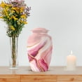 thumbnail image 7 of MUKTIVE Pink Abstract Cremation Urns for Adult Male, Large Abstract Funeral Urn for Ashes for Women, Burial Urn for Loss of Mom, Memorial Urns for Human Ashes, 10 Inch, 7 of 7