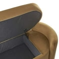 thumbnail image 5 of Modway Nebula Upholstered Performance Velvet Bench in Cognac Brown, 5 of 7