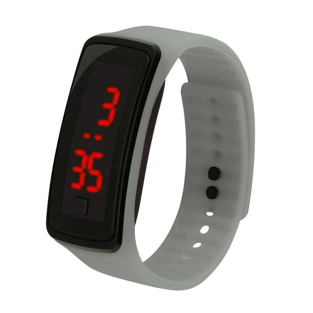 Montre LED Montre Électronique pour Enfants Étanche Non Électronique LED Silicone Montre Intelligente