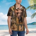 thumbnail image 6 of African Elephant Animals Men'S 3d Print Casual Button Down Shirts, Novelty Hawaiian Short Sleeves 3xl, 6 of 7