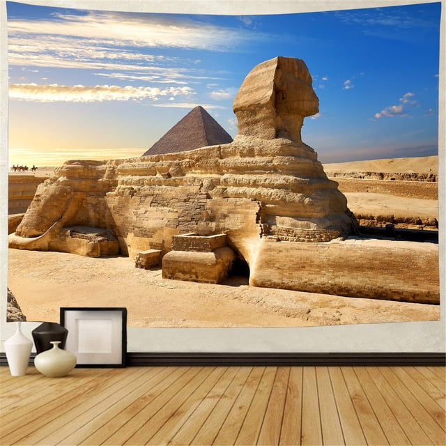 Tapiz decorativo para colgar en la pared con la Gran Esfinge de la Pirámide de Giza
