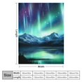 Jeuxus Aurora Lights Stars Space Art Flannel Blanket Lightweight