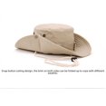 thumbnail image 3 of Sombrero de ala grande beige Sombrero de ala redonda Sombrero de cuadros para hombres y mujeres Sombrero de pescador para montañismo al aire libre Sombrero parasol de doble cara, 3 of 4