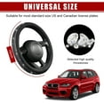 thumbnail image 2 of Bling Car Steering Wheel Cover, Sparkling Crystal Rhinestone Auto Wheel Protector, Anti Slip Cover Fit 15 Inch Steering Wheel for Women Girls, Universal Car Accessories (Black), 2 of 12