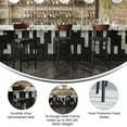 thumbnail image 4 of Flash Furniture Wright 31.875"H Square Full Back Restaurant Dining Barstool, Walnut/Black (Set of 2), 4 of 13