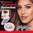 thumbnail image 3 of 4pcs/set Reusable Self-adhesive Eyelashes With Natural Look Washable Glue Free Waterproof, 3 of 4