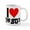 White, variant on CafePress - I Heart The 80S Mug - 11 oz Ceramic Mug - Novelty Coffee Tea Cup