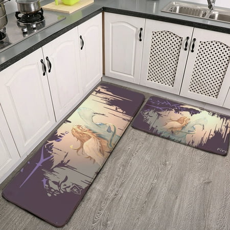 

The Rising Of The Shield Hero Kitchen Floor Mats Set Of 2 Waterproof and Non-Slip Padded Kitchen Floor Mats Comfortable Standing Mats for Kitchen Home Office Sink Laundry Room Multiple Sizes
