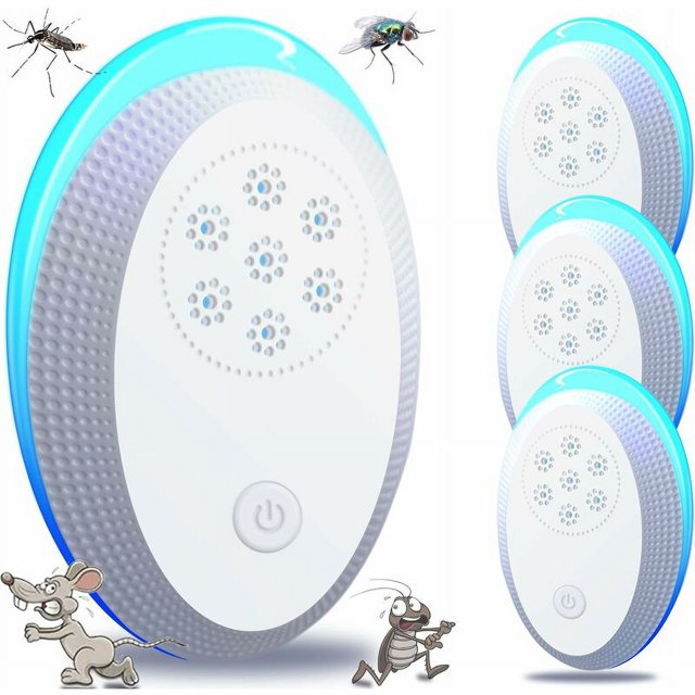 Enchufe repelente de mosquitos ultrasónico JAMW 4 paquetes 20 ~ 65 KHZ