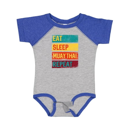 

Inktastic Eat Sleep Muay Thai Repeat Gift Baby Boy or Baby Girl Bodysuit
