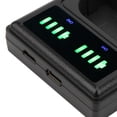 thumbnail image 4 of Camera Battery Charger Micro/TypeC Dual Port Camera Dual Display Dual Dock Charger For LPE6/E6N Camera Battery, 4 of 8