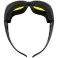 Motorcycle Safety Sunglasses Fits Over Glasses Yellow Lenses Meets ANSI