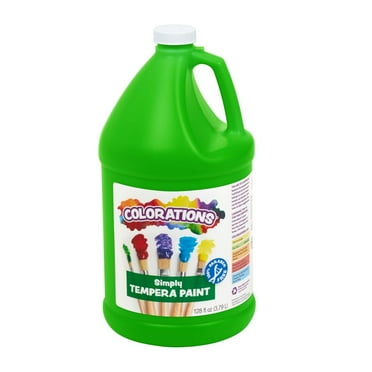 Colorations Paraben-Free Simply Washable Tempera Paint - Apple Green 1 Gallon