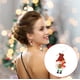 thumbnail image 4 of Puntoco Liquidación De Adornos Decorativos Navideños Nuevos Pendientes Navideños Pendientes Colgantes Brillantes De Papá Noel Pendientes Divertidos Chapados En Plata Regalo De Navidad, 4 of 6