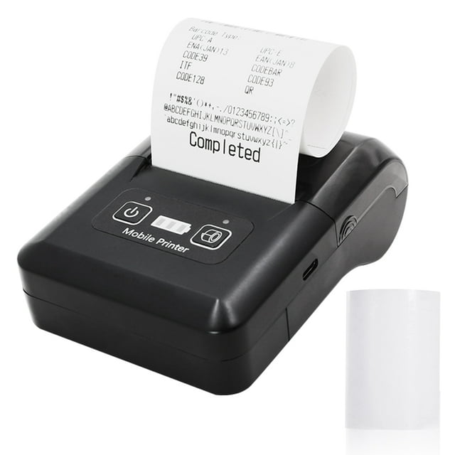 Label printer,57mm Print Paper Receipt Bill Ticket Bt Usb Receipt 2 Inch Bt Thermal Printer Portable 58mm Thermal With Ios Android Bill Ticket Printer Ticket Printer With Printer With 57mm