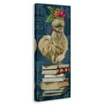 thumbnail image 3 of Stupell Industries Farmhouse Chicken on Bookstack Animals Painting Wrapped Canvas Canvas Art Print Wall Art, 13 x 30, 3 of 7
