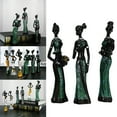 thumbnail image 2 of Dienrx Black Retro Resin Figurine, 3Pack Vintage African Statue. Hand Sculpture African American Figurines. Exotic Lady African Art Piece for Home Decor. Figurines Home Decor. Room Decor for Women, 2 of 9