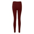 thumbnail image 4 of KHONTS Scrunch Leggings for Women Seamless High Waisted Workout Gym Yoga Pants Watermelon Red XS, 4 of 7