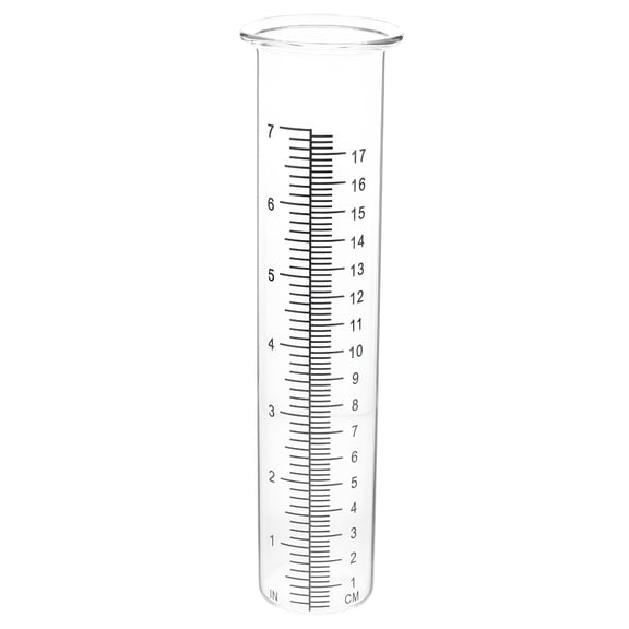 ACDANC Outdoor Plastic Rain Gauge Tube Clear Replacement Rain Gauge 7 Inch High Capacity Rain Gauge