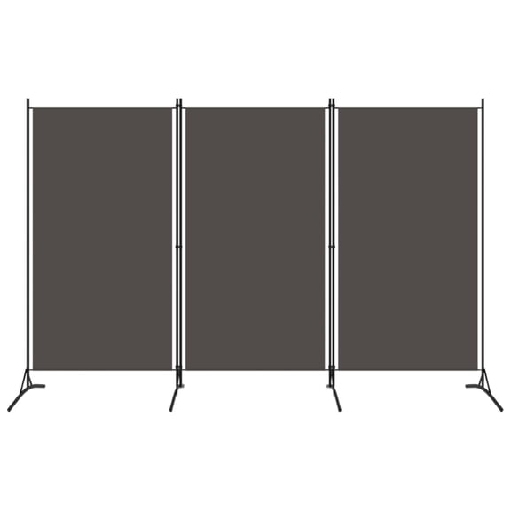 Casafoyer 3-Panel Room Divider Anthracite 102.4"x70.9"