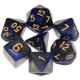 thumbnail image 1 of Dados Dnd Galaxy, 7 piezas, brillo, brillo, azul cósmico, negro, dados poliédricos mixtos Dnd para juego de mesa Rpg Mtg, 1 of 4