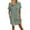 Dark Green, variant on Club Dresses For Wome, Linen Shirt Dress Casual Cotton Lapel Collar Button Midi Dress With Short Sleeves Loose Wedding Guest Summer Dress Classy Mother Of Groom Dress Halter (M, Dark Green) ZMTing