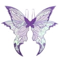 thumbnail image 2 of Qiopertar Sparkly Elves Assistant, Holiday Party Masquerade COS Dress Up For Girls Women, Foldable Photography Props With Elastic Shoulder Straps for Halloween Carnival Birthday, Purple, 2 of 7