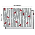 thumbnail image 6 of Gray Christmas Cardinal Bird Pattern Summer Placemats Table Placemats Set Of 4-Linen Kitchen Washable Placemats Table Mats 11.8"x17.7" Non-Slip Heat Resistant, 6 of 6
