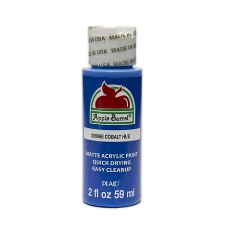 Cobalt Matte - Apple Barrel Matte Finish Cobalt Blue Acrylic Craft Paint, 2 Fl. Oz.