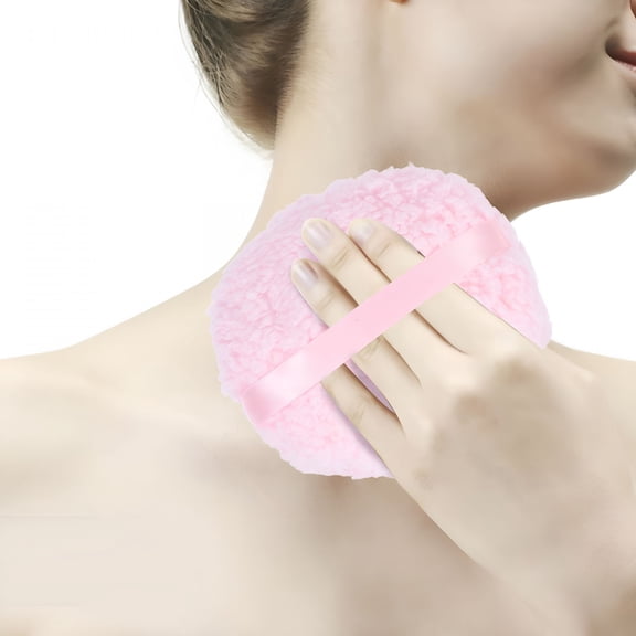 ACDANC Pink Body Powder Puff Large And Fluffy Body Powder Applicator For Dusting And Makeup dusting powder puff For Women Girls