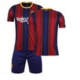 thumbnail image 3 of Adecuado para la camiseta de Barcelona de local y visitante, negro, dorado, rosa, 10, traje de uniforme de fútbol Messi Macy Ronaldinho, 3 of 5