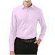 thumbnail image 1 of Camisa de manga larga con botones y detalle de sarga de negocios lisos para hombre Pompotops  oipoqjl27693, 1 of 4